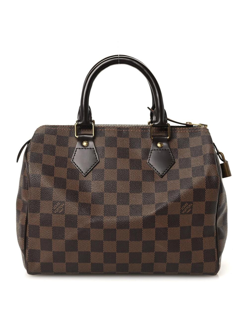 Louis Vuitton Damier Ebene Speedy 25 #372492L12B
